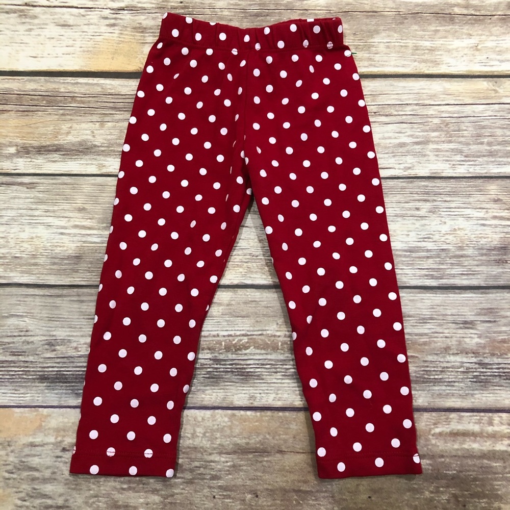 Luigi red dotted leggings